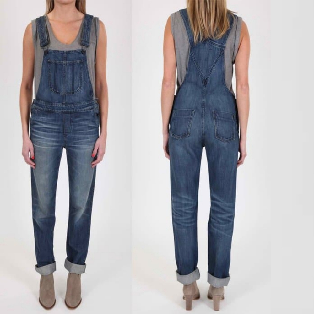 BLACK ORCHID Boyfriend Fit Denim Overall, S